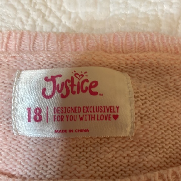 fuzzy fox pink sweater - Picture 3 of 3